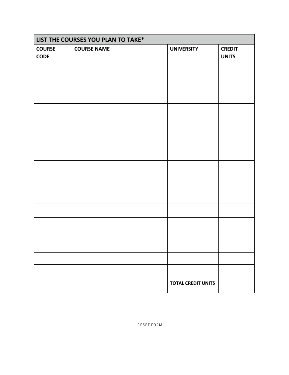Pre-approval Form for Proposed Coursework or Program of Studies for Qualification Upgrade Purposes - Prince Edward Island, Canada, Page 5