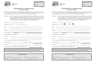 Interlibrary Loan Request Form - Prince Edward Island, Canada, Page 2