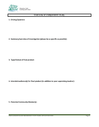 Application for Approval of an Independent Study Course - Prince Edward Island, Canada, Page 3