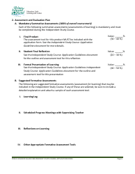 Application for Approval of an Independent Study Course - Prince Edward Island, Canada, Page 6