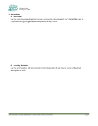 Application for Approval of an Independent Study Course - Prince Edward Island, Canada, Page 7