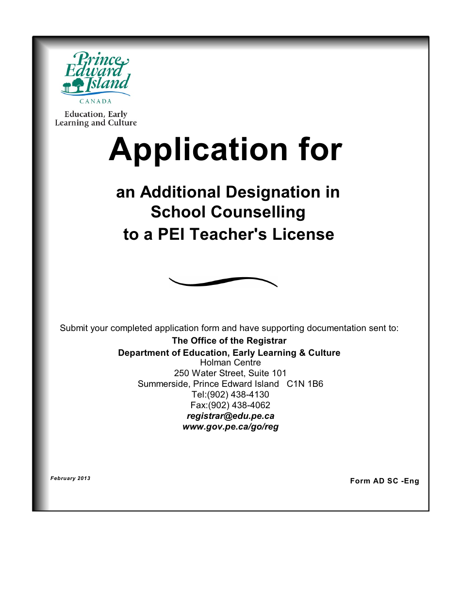 Form AD SC - Fill Out, Sign Online and Download Printable PDF, Prince ...
