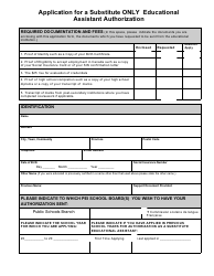 Application for a Substitute Only Educational Assistant Authorization - Prince Edward Island, Canada, Page 4
