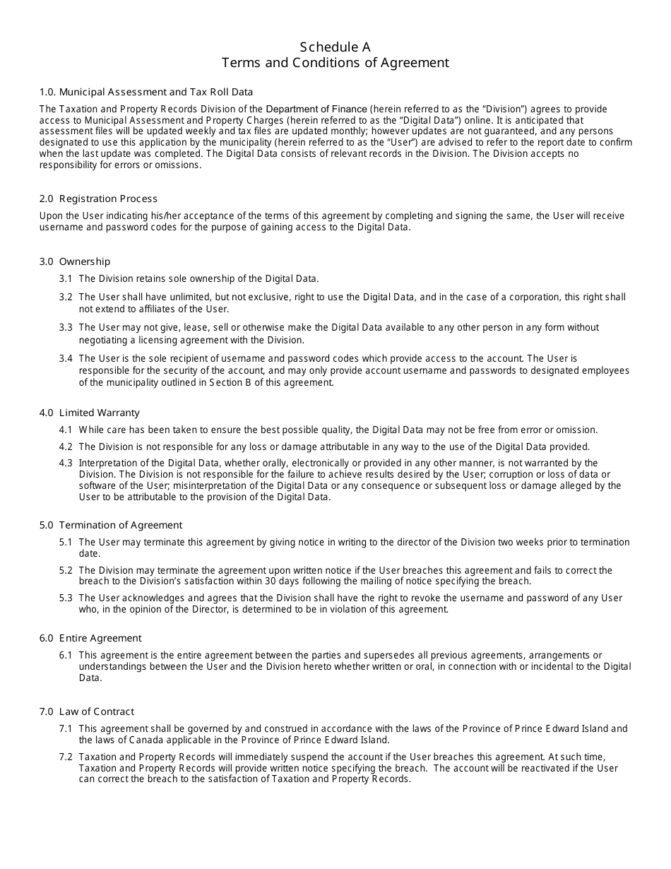 Registering for Municipal Assessment and Property Charges Online - Prince Edward Island, Canada, Page 2