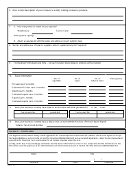 Application for a Tobacco Manufacturer&#039;s, Wholesale Vendor&#039;s License and/or Marking / Marking Exemption Permit - Prince Edward Island, Canada, Page 2