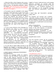 Form TL - PEI - ENG Application for a Teacher&#039;s License - Prince Edward Island, Canada, Page 3