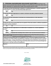 Form TL-CAN-ENG Application for a Teacher&#039;s License - Prince Edward Island, Canada, Page 12