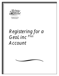 Registering for a Geolinc Plus Account - Prince Edward Island, Canada