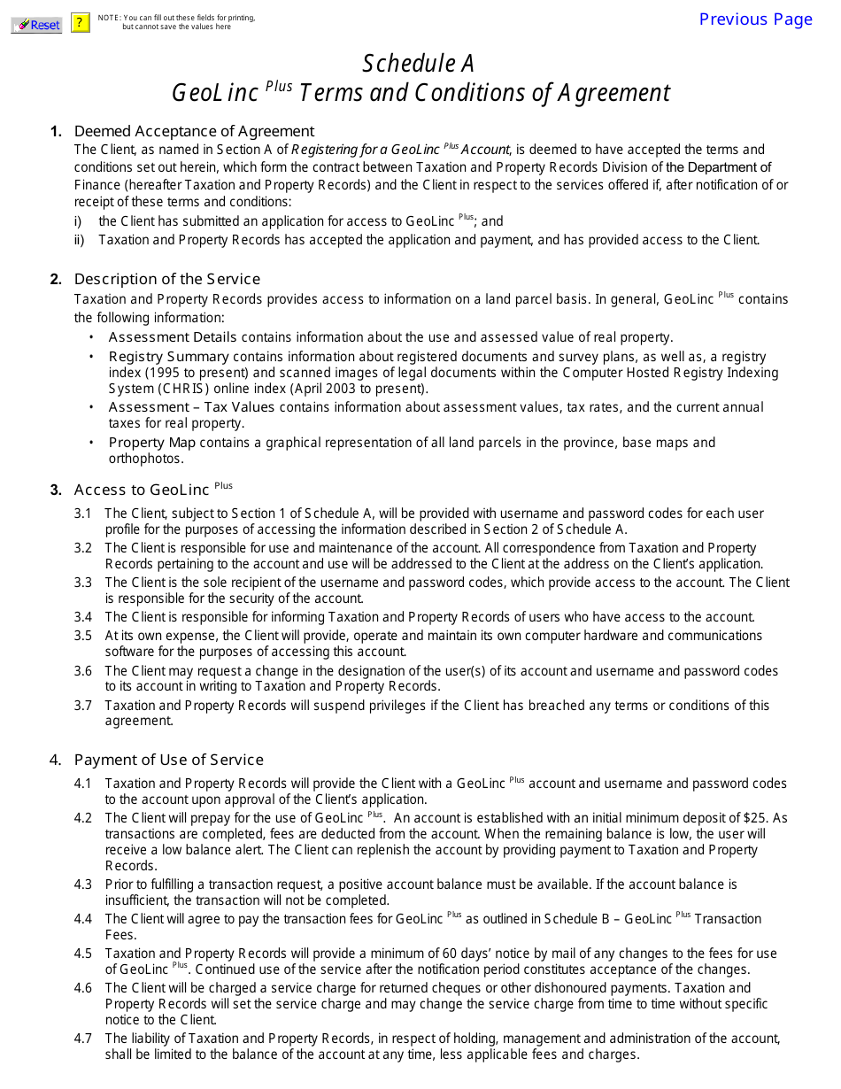 Registering for a Geolinc Plus Account - Prince Edward Island, Canada, Page 5
