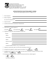 &quot;Application for Collection Agency License&quot; - Prince Edward Island, Canada