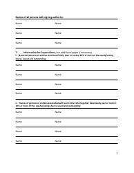 Application for a Payday Lender/Loan Broker License - Prince Edward Island, Canada, Page 3