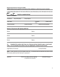 Application for a Payday Lender/Loan Broker License - Prince Edward Island, Canada, Page 6