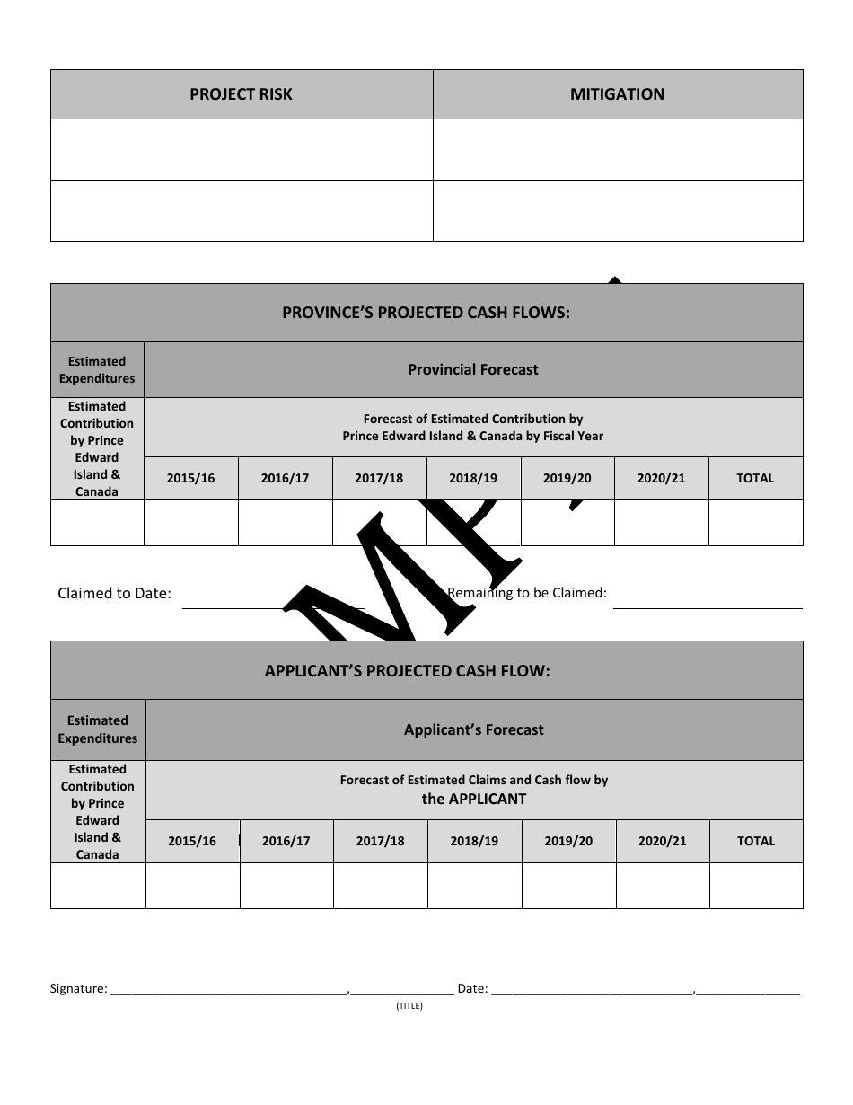 Sample Small Communities Fund (Bcf-Scf) Progress Report - Prince Edward Island, Canada, Page 2
