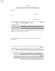 Document preview: Form 18 Application for Revocation of Accreditation Order - Prince Edward Island, Canada