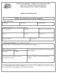 Recreation Service Technician Application to Challenge Interprovincial Examination - Prince Edward Island, Canada, Page 4