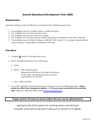 Application for the General Educational Development Tests (Ged) - Prince Edward Island, Canada, Page 2