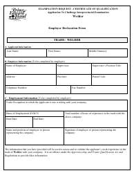 Welder Application to Challenge Interprovincial Examination - Prince Edward Island, Canada, Page 4