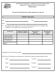 Boilermaker Application to Challenge Interprovincial Examination - Prince Edward Island, Canada, Page 3