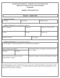 Carpenter Application to Challenge Interprovincial Examination - Prince Edward Island, Canada, Page 6