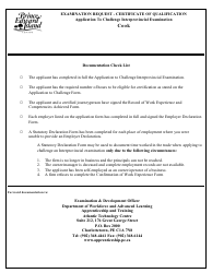 Cook Application to Challenge Interprovincial Examination - Prince Edward Island, Canada, Page 2