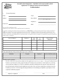 Cabinetmaker Application to Challenge Interprovincial Examination - Prince Edward Island, Canada