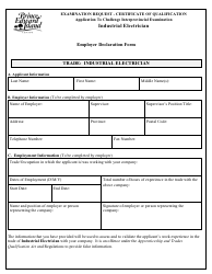 Industrial Electrician Application to Challenge Interprovincial Examination - Prince Edward Island, Canada, Page 4