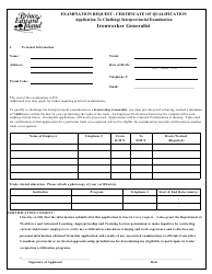 Ironworker Generalist Application to Challenge Interprovincial Examination - Prince Edward Island, Canada