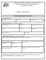 Ironworker Generalist Application to Challenge Interprovincial Examination - Prince Edward Island, Canada, Page 4