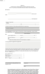 Document preview: Form 10 Reply to Application for Revocation of Certification - Prince Edward Island, Canada