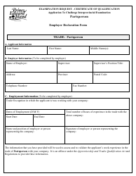 Partsperson Application to Challenge Interprovincial Examination - Prince Edward Island, Canada, Page 4
