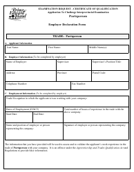 Partsperson Application to Challenge Interprovincial Examination - Prince Edward Island, Canada, Page 5