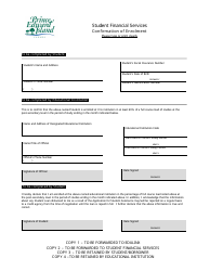 Confirmation of Enrolment - Prince Edward Island, Canada, Page 2