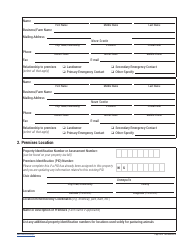 Nova Scotia Premises Identification Program Application Form - Nova Scotia, Canada, Page 2