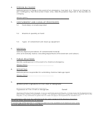 Contingency Plan Pesticide Approval and Certificate Holders - Nova Scotia, Canada, Page 4