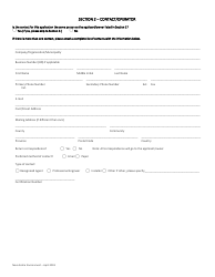 Motive Fuel and Fuel Oil Application for Approval - Nova Scotia, Canada, Page 2