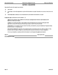 Notification Form - Nova Scotia, Canada, Page 8