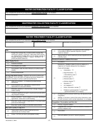 Water and Wastewater Facility Classification Application Form - Nova Scotia, Canada, Page 2