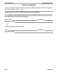Registration Form for Public Drinking Water Supplies - Nova Scotia, Canada, Page 6