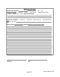 On-Site Sewage System Malfunction Inspection Form - Nova Scotia, Canada, Page 2