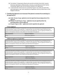 Criminal Injuries Counselling Program Application for Counseling Services - Nova Scotia, Canada, Page 4
