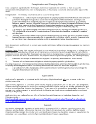 Registry of Agricultural Land and Farm Land Identification Program Application Form - New Brunswick, Canada, Page 6