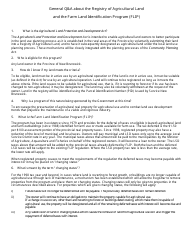 Registry of Agricultural Land and Farm Land Identification Program Application Form - New Brunswick, Canada, Page 7
