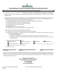 New Brunswick Livestock Premises Identification Application - New Brunswick, Canada, Page 4