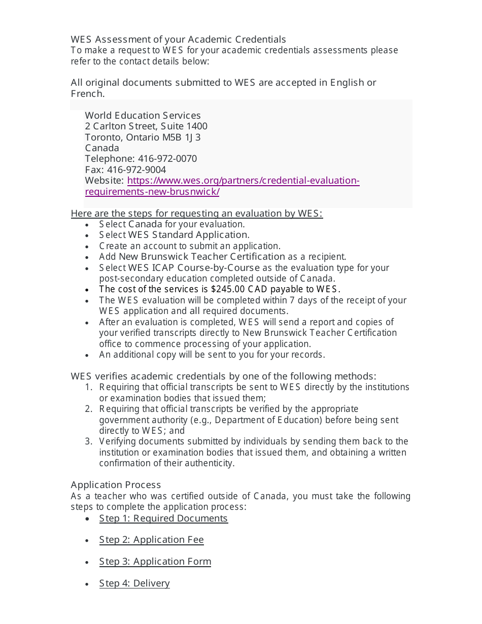 Form C Teacher Certification Application Form for Internationally Educated Teachers - New Brunswick, Canada, Page 2