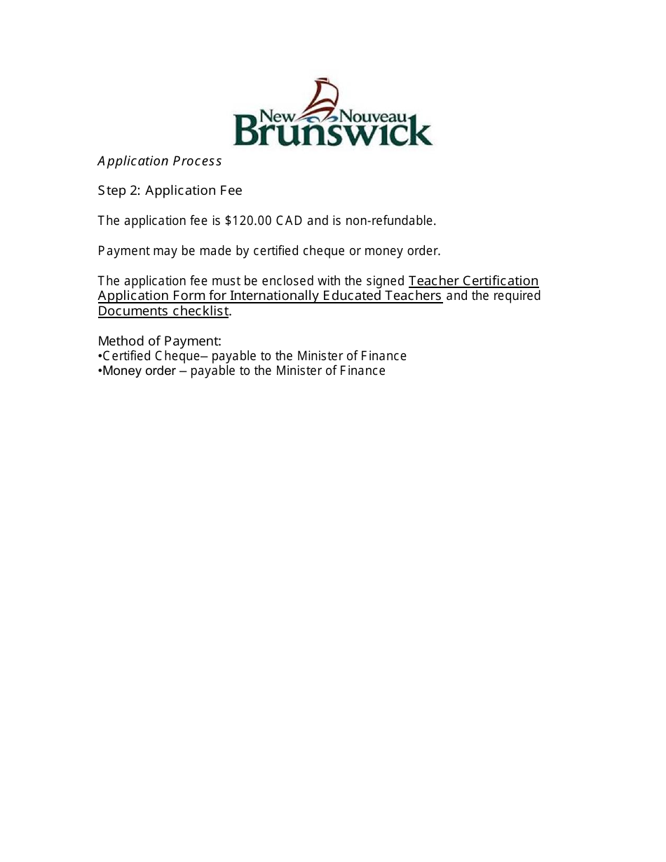 Form C Teacher Certification Application Form for Internationally Educated Teachers - New Brunswick, Canada, Page 7