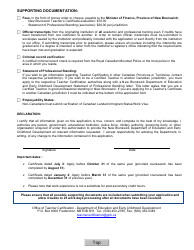 Form A New Brunswick Graduates Initial Teacher&#039;s Certificate - New Brunswick, Canada, Page 2