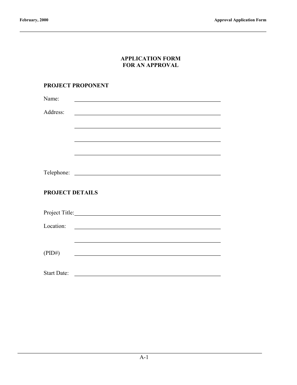 Appendix A Application Form for an Approval to Operate a Composting Facility - New Brunswick, Canada, Page 2