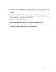 Application Form Requesting Approval of a Source (Land-Based Aquaculture) - New Brunswick, Canada, Page 4