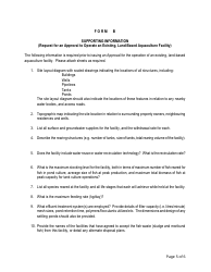 Application Form Requesting Approval of a Source (Land-Based Aquaculture) - New Brunswick, Canada, Page 5