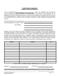 Application Form for a Land Reclamation Site - New Brunswick, Canada, Page 9